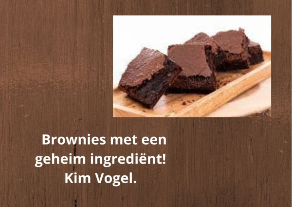 Gezonde brownies met zwarte bonen- Kim Vogel 